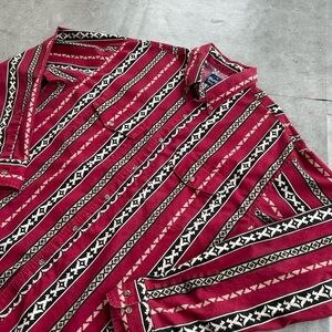 Vintage Wrangler Western Button Up Aztec Southwestern Shirt